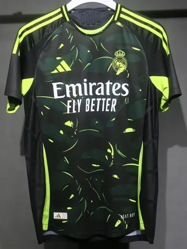 24-25 RMA Green Black Special Edition Player Version Soccer Jersey