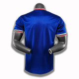 1985 Man Utd Away Blue Retro Soccer Jersey