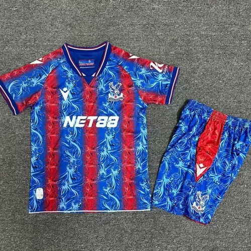 24-25 Crystal Palace Home Kids Soccer Jersey