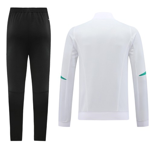 23-24 Man Utd White Jacket Tracksuit #05