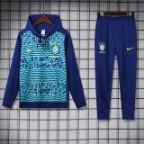 24-25 Brazil Blue Hoodie Tracksuit (卫衣套装)