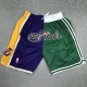 Lakers Celtic Blue Green City Edition Top Quality NBA Pocket Pants * 湖人拼凯尔特人
