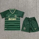 24-25 Sporting Lisbon Away Kids Soccer Jersey