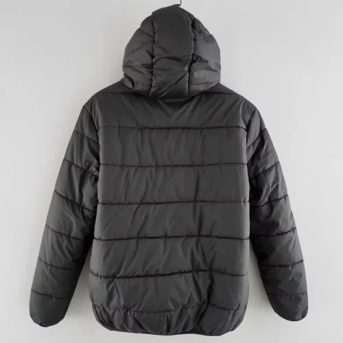 24-25 Germany Black Hooded Cotton Coat #棕标棉衣