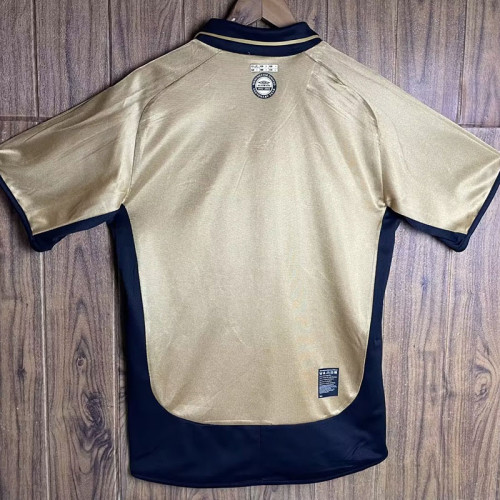 2001-2002 Man Utd 100th Centenary Gold Black Retro Soccer Jersey
