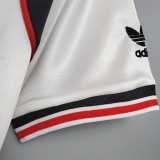 1985 Man Utd Away White Retro Soccer Jersey