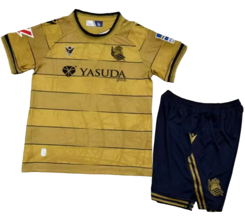 24-25 Real Sociedad Away Kids Soccer Jersey