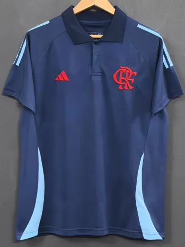 25-26 Flamengo Royal Blue Polo short sleeve