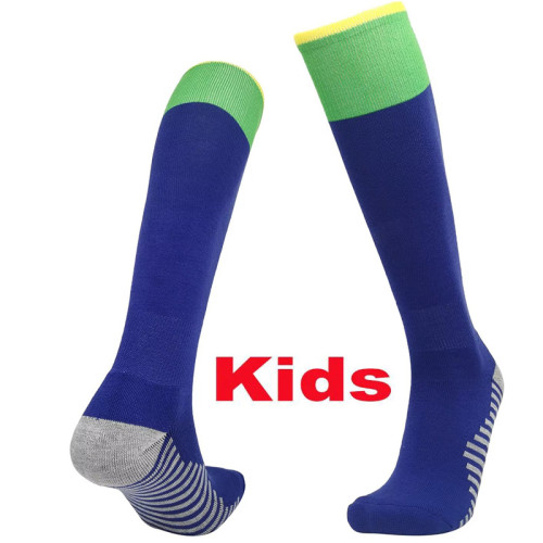 22-23 Brazil Away Blue Kids Socks (儿童)