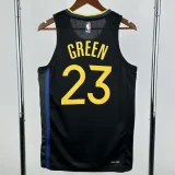 24-25 WARRIORS GREEN #23 Black Top Quality Hot Pressing NBA Jersey (Trapeze Edition)飞人版