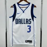 22-23 Dallas Mavericks DAVIs #3 White Top Quality Hot Pressing NBA Jersey