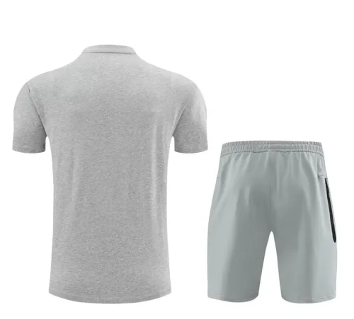 2024 NK Grey Training Short Suit (100%Cotton)纯棉