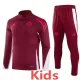2024-25 Bayern Deep Red Kids Half Pull Tracksuit (童装)(半拉链)