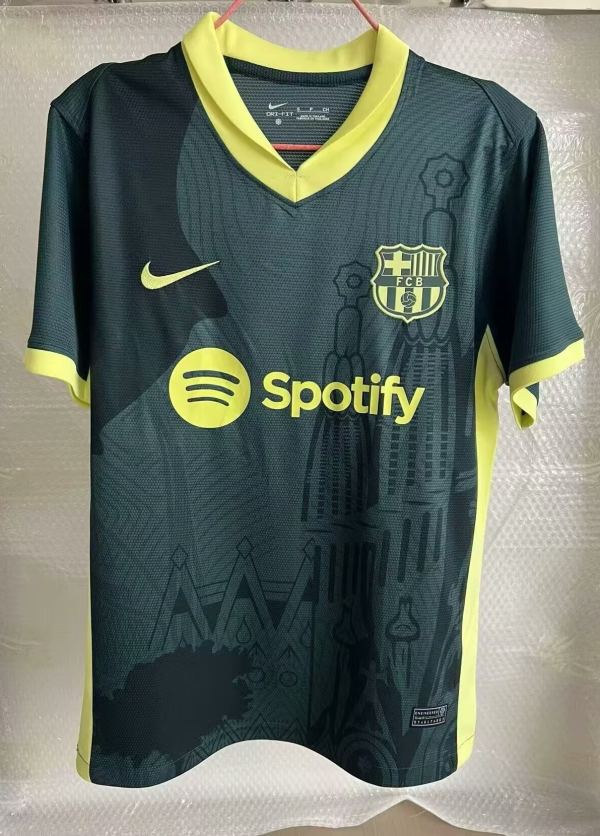 24-25 BAR Black Green Special Edition Fans Training Shirts