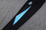 2023 Al-Nassr Blue Black Kids Half Pull Tracksuit (童装) (半拉链)