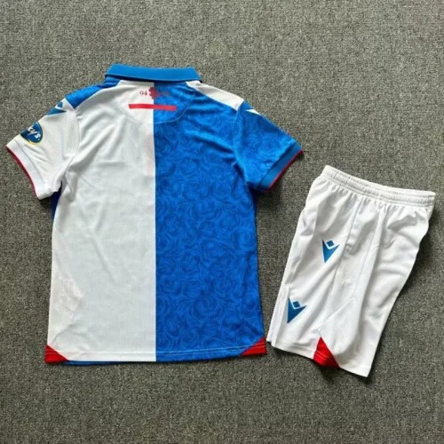 24-25 Blackburn Home Kids Soccer Jersey
