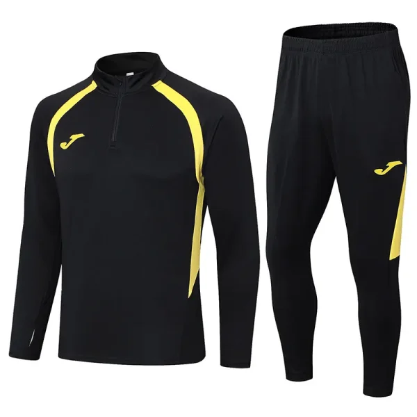 2024 JOM Black Half Pull Tracksuit (半拉链)
