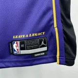 22-23 Lakers DONCIC #77 Purple Top Quality Hot Pressing NBA Jersey (Trapeze Edition)人版