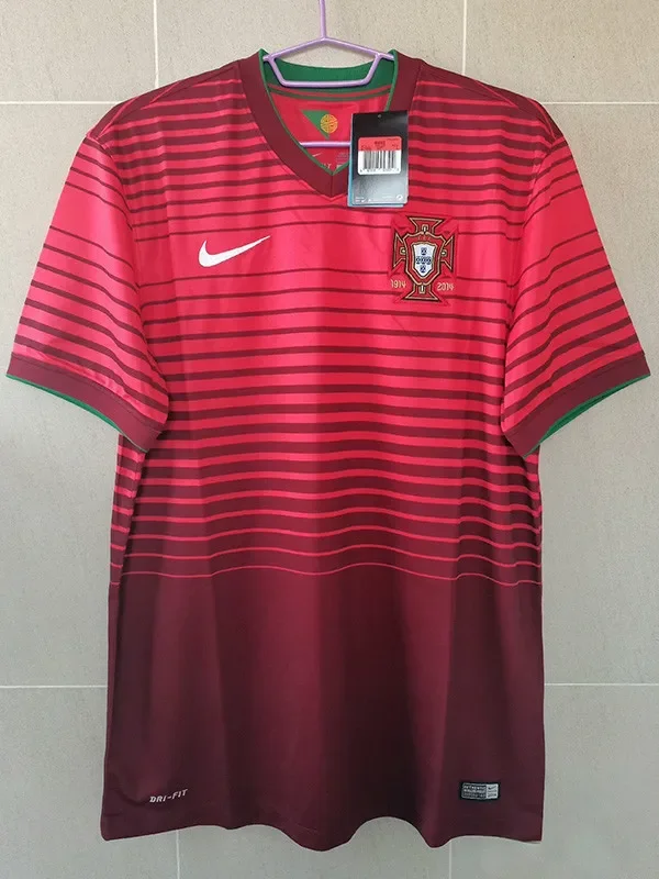 2014 Portugal Home Retro Soccer Jersey
