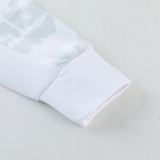 2023 AD White Jacket Tracksuit #AJ09（花纹）