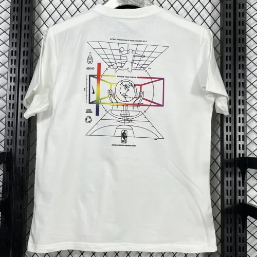 T216 NBA White High Quality Casual T-Shirt