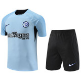 23-24 INT Light Blue Training Short Suit