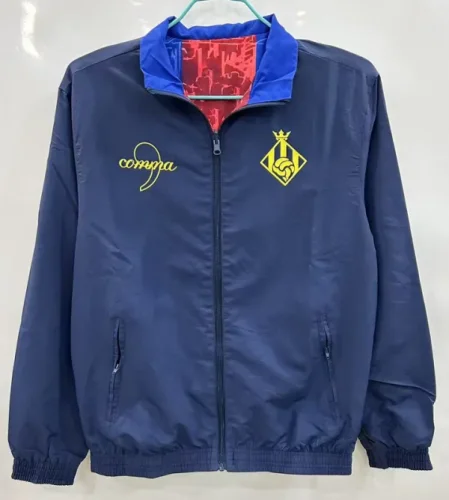 25-26 BAR Red Blue & Blue Double Sided Windbreaker (双面风衣)