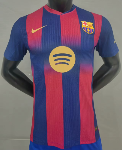 24-25 BAR Red Blue Special Edition Player Version Soccer Jersey