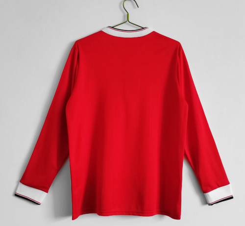 1983 Man Utd Home Long Sleeve Retro Soccer Jersey 长袖