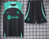 23-24 BAR Green-Black Tank top and shorts suit