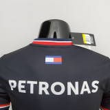 2022 F1 Formula One Mercedes Black Racing Suit(圆领)