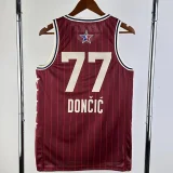 23-24 ALL-STAR DONCIC #77 Red Top Quality Hot Pressing NBA Jersey