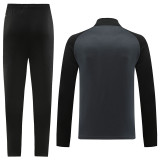 23-24 PM Black Grey Jacket Tracksuit #PJ06