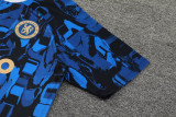 23-24 CHE Blue Black Training Short Suit