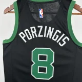 22-23 Celtics PORZINGIS #8 Black Top Quality Hot Pressing NBA Jersey (Trapeze Edition) 飞人版