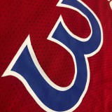 76ers IVERSON # 3 Red MitchellNess Retro Jerseys