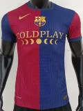 24-25 BAR Home Player Version Soccer Jersey *Coldplay广告