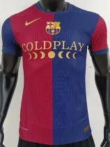 24-25 BAR Home Player Version Soccer Jersey *Coldplay广告