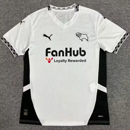 24-25 Derby County Home Fans Soccer Jersey