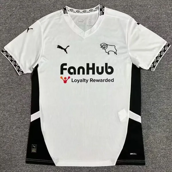 24-25 Derby County Home Fans Soccer Jersey