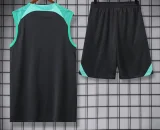 23-24 BAR Green-Black Tank top and shorts suit