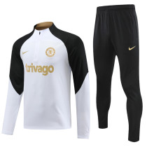 23-24 CHE White Half Pull Tracksuit (半拉链)