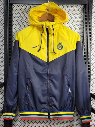 24-25 Al-Nassr Yellow Black Windbreaker