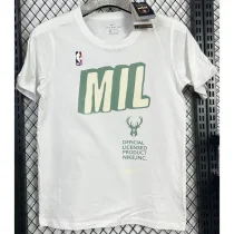 T115 Bucks MIL White High Quality Casual T-Shirt
