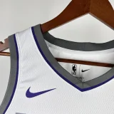22-23 KINGS FOX #5 White Home Top Quality Hot Pressing NBA Jersey(V领）