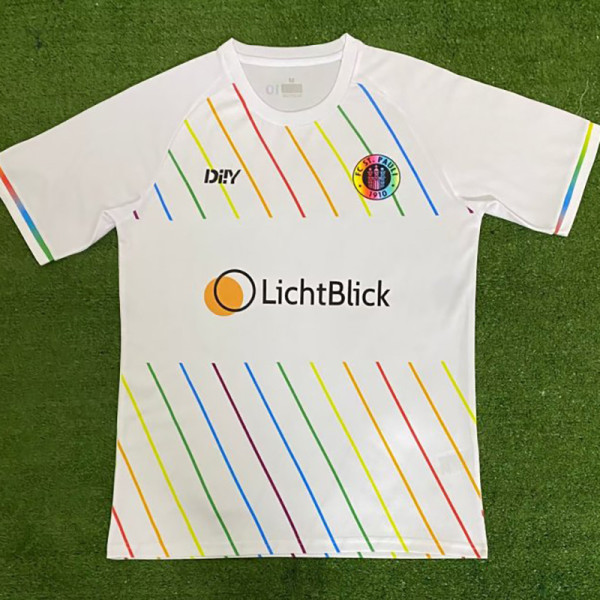 23-24 ST PAULI White Fans Soccer Jersey