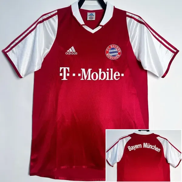 2003-2004 Bayern Home Retro Soccer Jersey