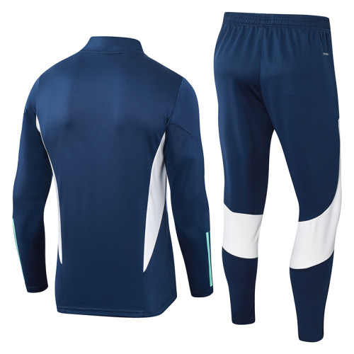 23-24 Ajax Royal Blue Half Pull Tracksuit (半拉链)