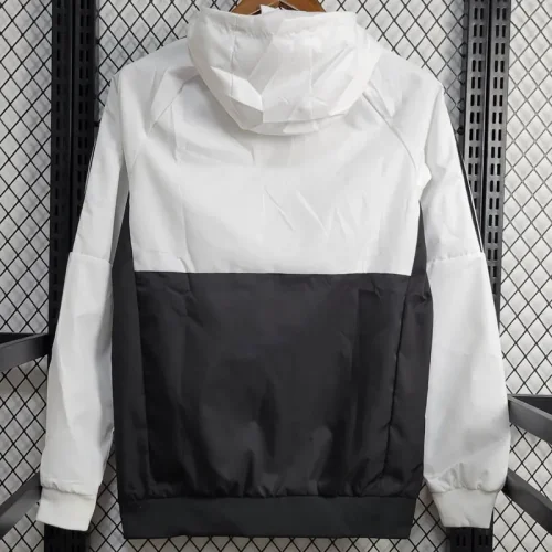 24-25 JUV White Black Windbreaker