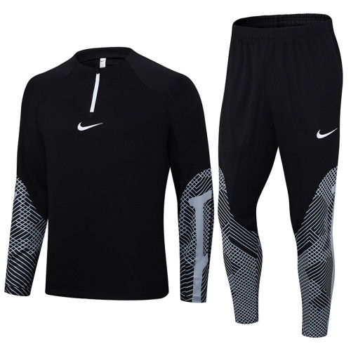 2023 NK Black Half Pull Tracksuit #2330 (半拉链)